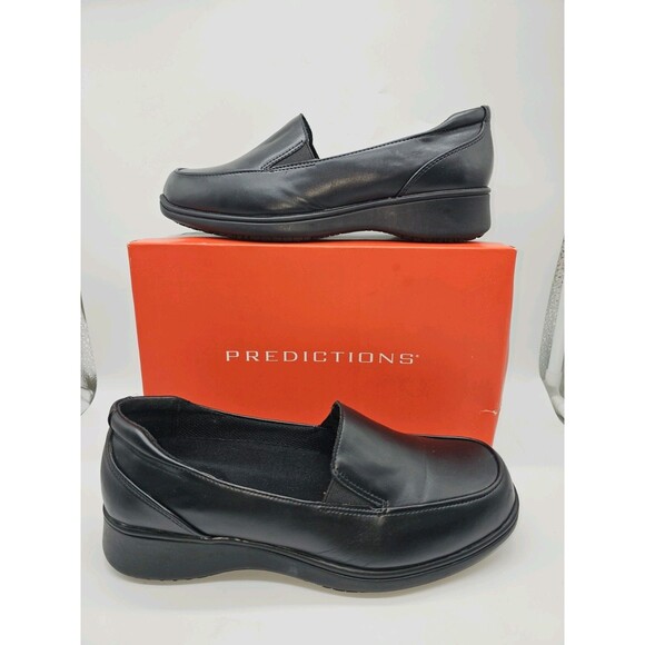 SafeTStep Black Non-Slip Work Shoes Women's 9M Loafers Uniform - Picture 2 of 10